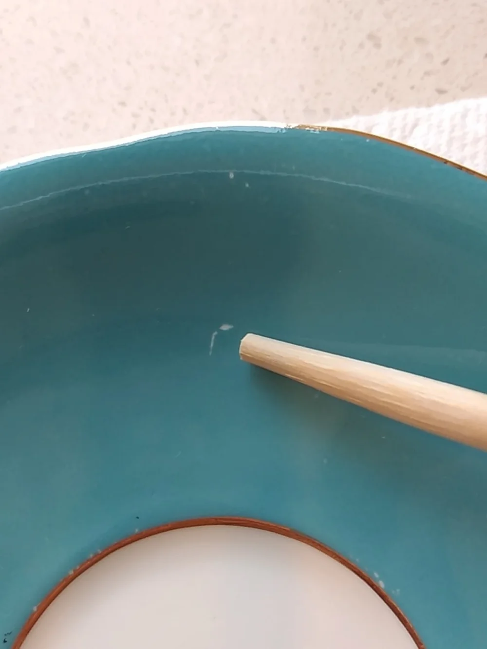 Aynsley Made In England Teal/Turquoise Gold-Rim Ceramic Saucer Replacement